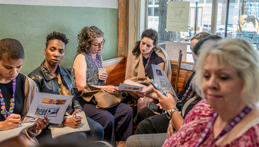 huddle sessions take place in local establishments like coffee shops