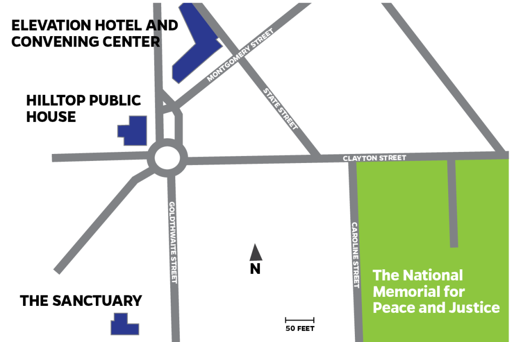 map of Montgomery around the Elevation Hote