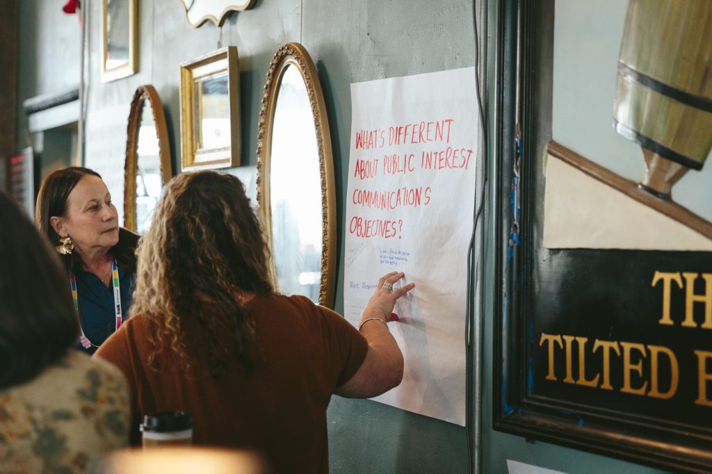 franksters were able to participate in two smaller group discussions or "huddles" at a coffee shop or community space in a converted church